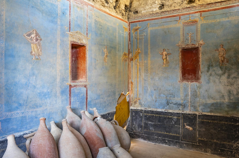 Il pregiato blu delle pareti dell'Antica Pompei era carissimo post image