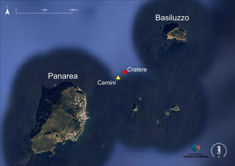 Panarea, scoperti nuovi camini idrotermali e un grande cratere sottomarino al largo dell'isola post image